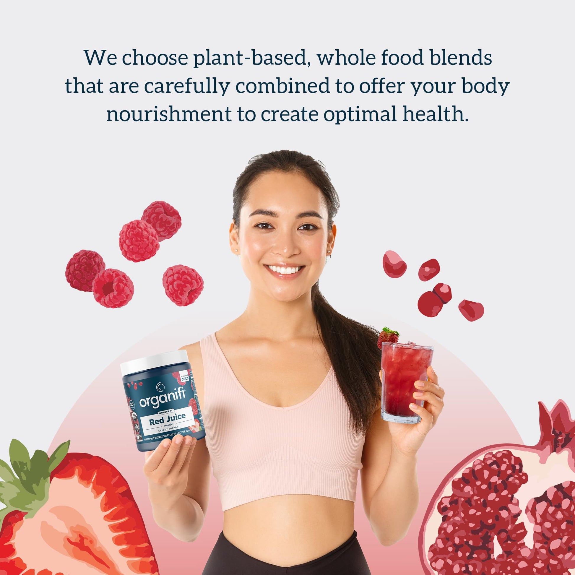 Organifi Red Juice - Natural Superfood Energy Boost - High in Antioxidants - Sweet-Berry Organifi Au supplements