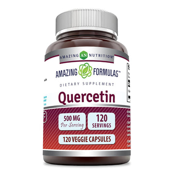 Amazing Formulas Quercetin 500mg 120 Veggie Capsules Supplement - Non-GMO Amazing Nutrition Au supplements