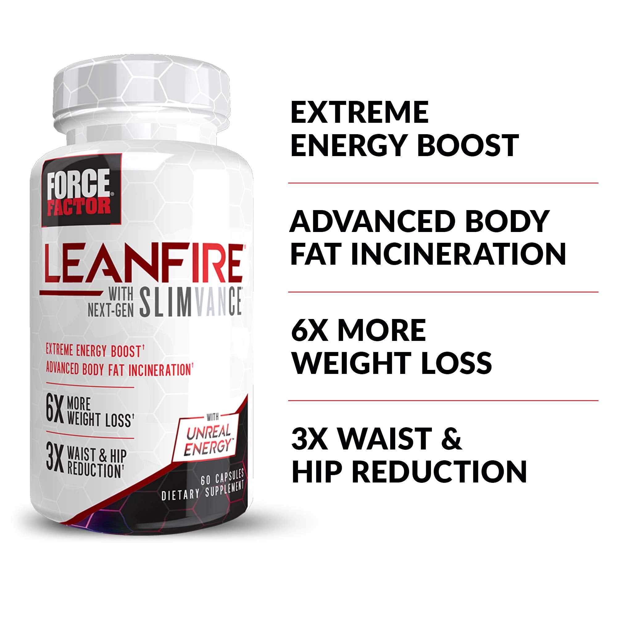 FORCE FACTOR LeanFire with Next-Gen SLIMVANCE Advanced Thermogenic Fat Burner Force Factor Au supplements