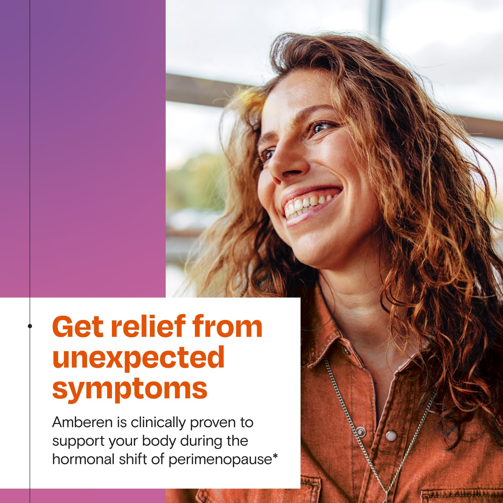 Amberen Perimenopause, Peri-Menopause Multi-Symptom Relief, Vitamin B, Vitamin E & Antioxidants Supplement, Clinically Shown to Help Support Hormone Balance, Hot Flashes & Night Sweats, 60 Count Amberen Au supplements