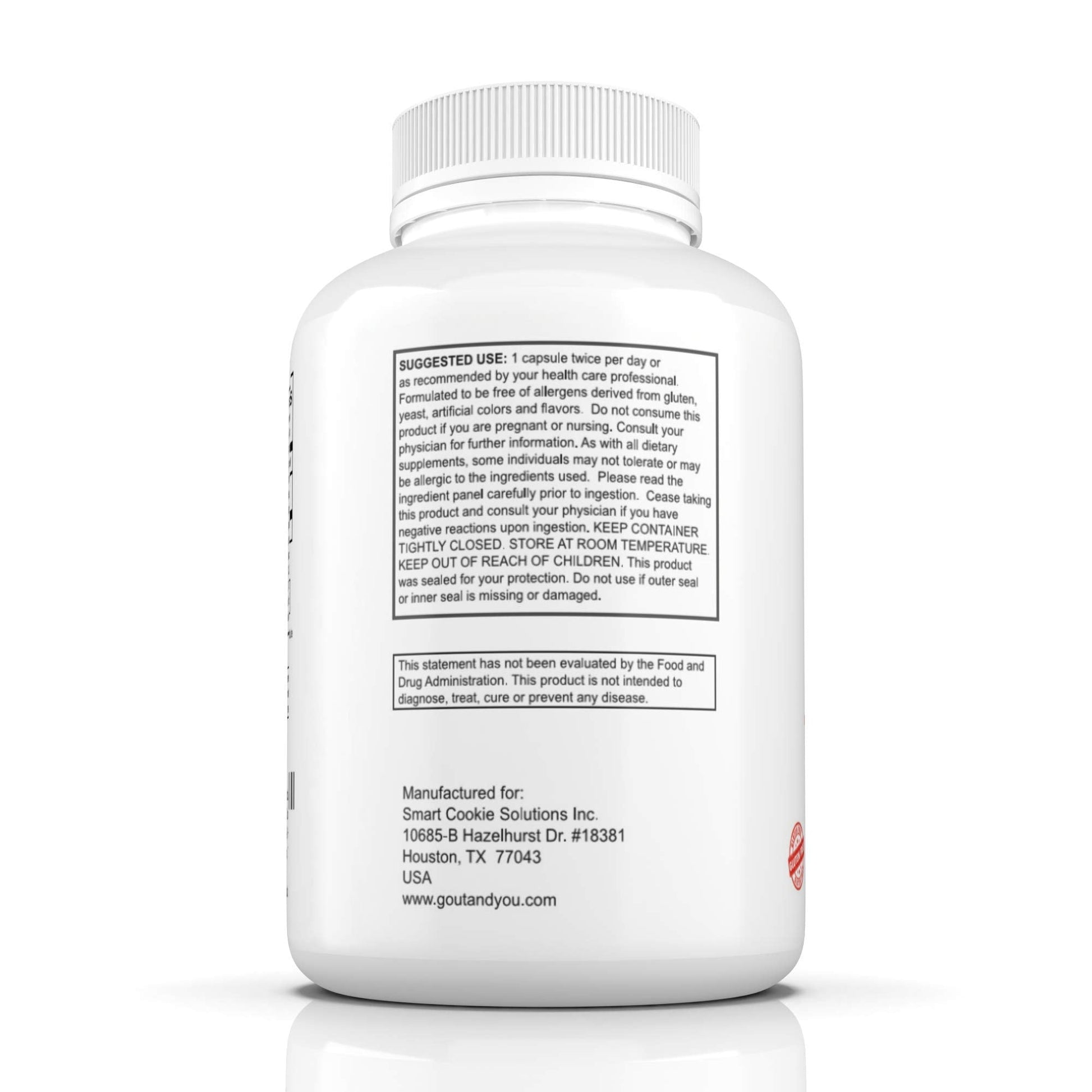 Gout and You Tart Cherry Extract | 3000 mg Per Serving | 90 Vegetarian Capsules | Gluten-Free Gout and You Au supplements