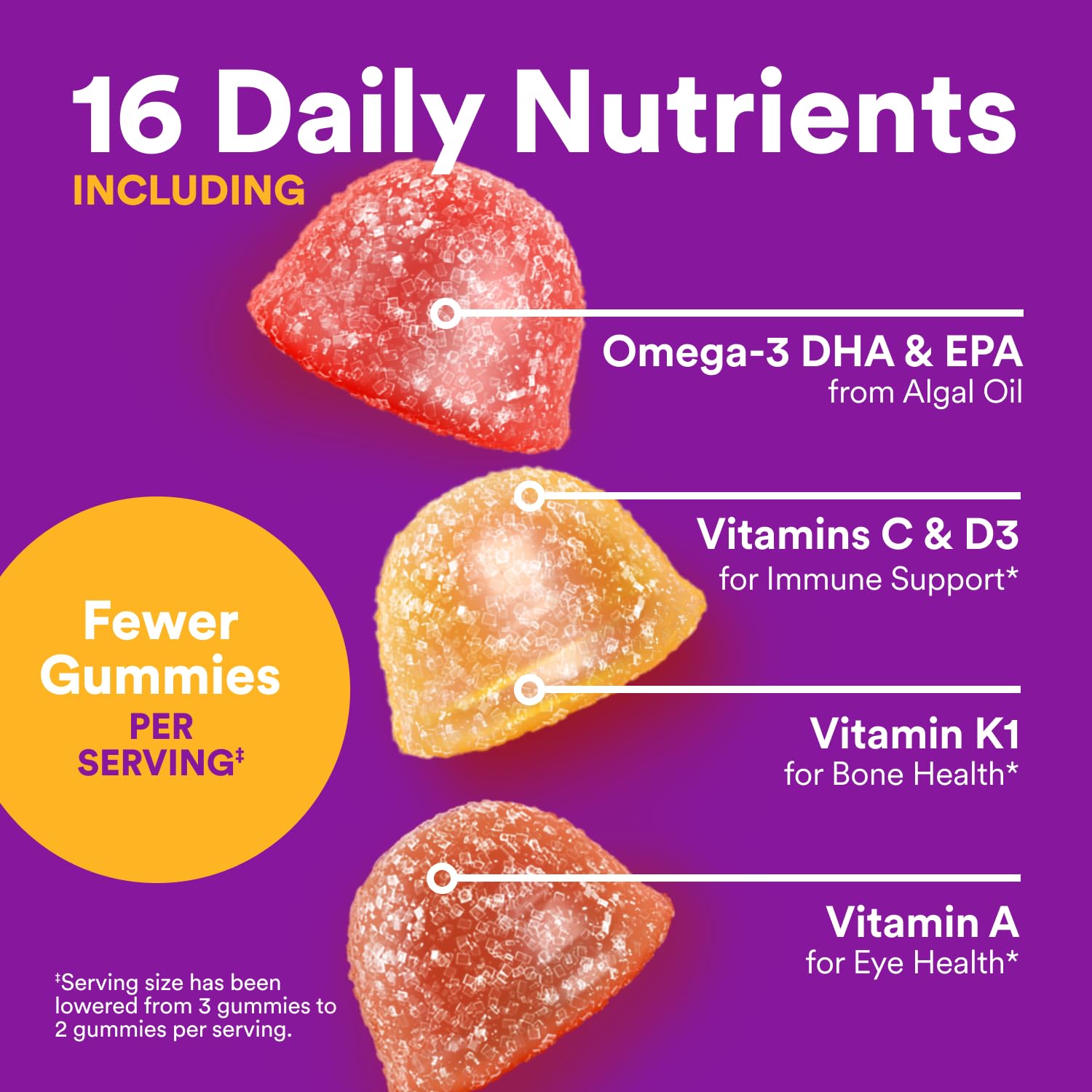 SmartyPants Toddler Multivitamin Gummies - Improved Formula: Omega 3 (DHA/EPA), Vitamins D3, C, Vitamin B12, B6, A, K & Zinc SmartyPants Au supplements