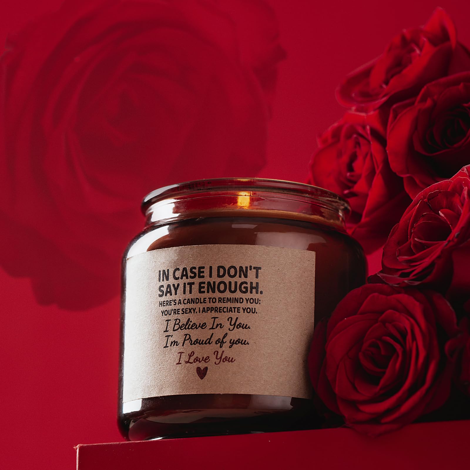 Candle Amber Moss Scented, Valentines Day Gifts for Her Girlfriend Wife, Romantic Anniversary YINUO LIGHT Au supplements