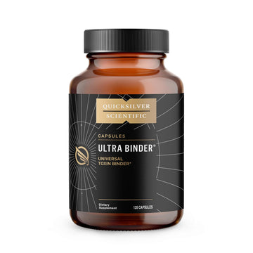 Quicksilver Scientific Ultra Binder - Multi Toxin Binder with Bentonite Clay Powder, Zeolite Detox & Charcoal - Supplement for Gut Support & The Body's Toxin Removal Process (120 Capsules) Quicksilver Scientific Au supplements