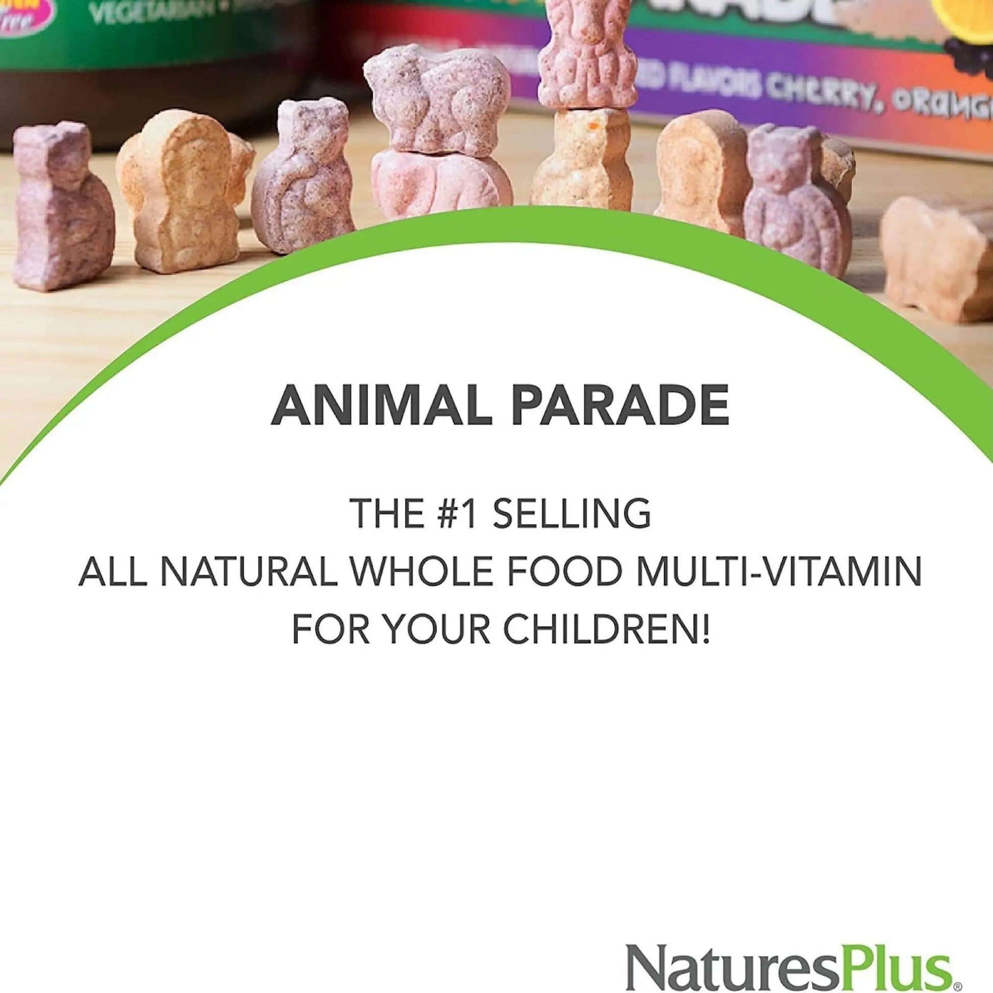 NaturesPlus Animal Parade Multivitamin Children's Gummies - 90 Count - Assorted Cherry, Grape & Orange Flavors NaturesPlus Au supplements