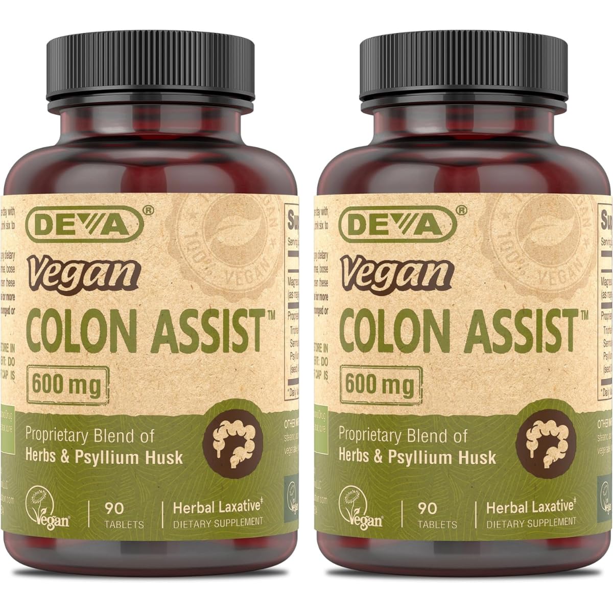 DEVA Vegan Colon Assist 90 Tabs (Pack of 2) DEVA Au supplements