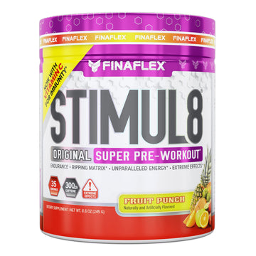 FINAFLEX STIMUL8 Original Super Pre-Workout, Fruit Punch - Energy, Strength & Enduranc FINAFLEX Au supplements