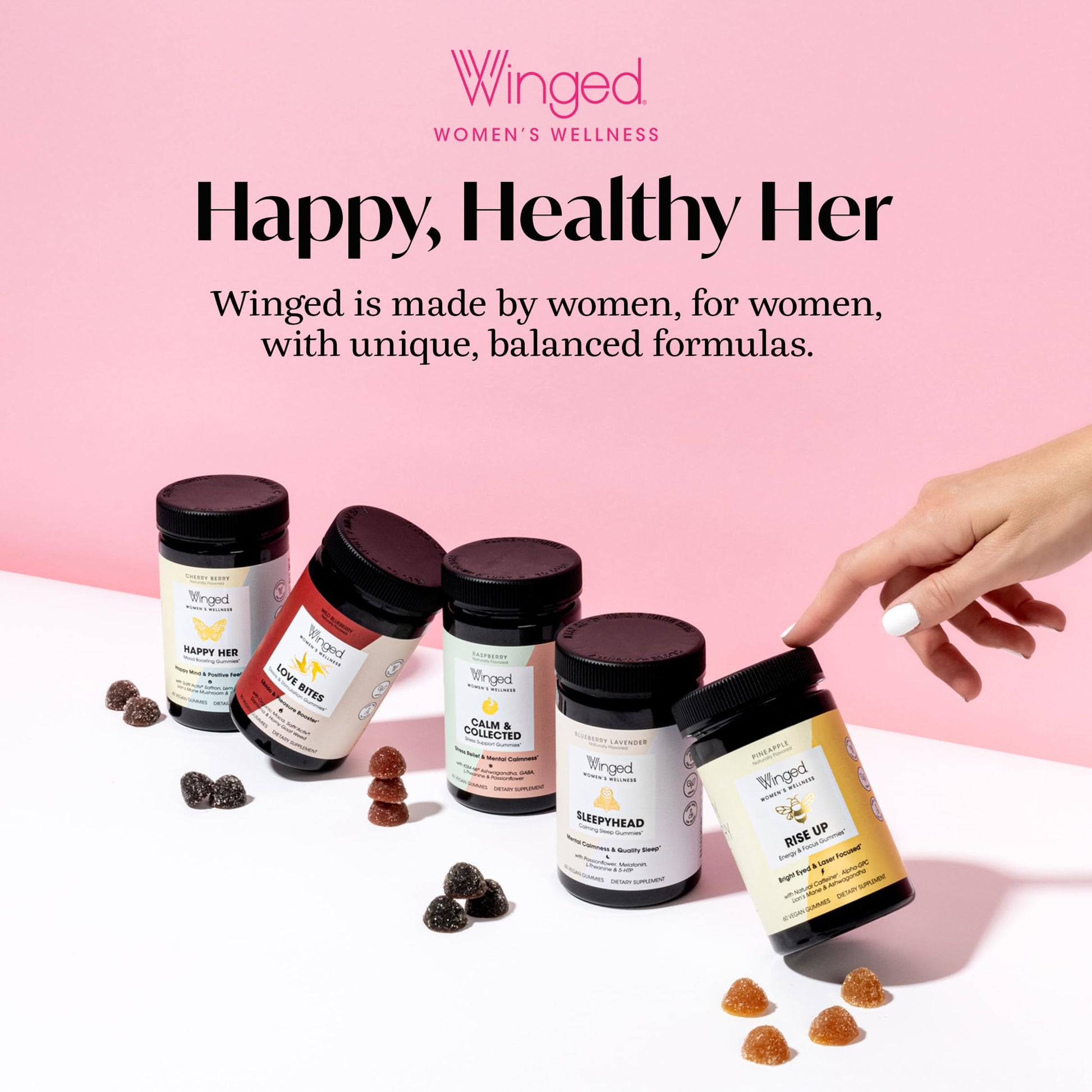 Winged Wellness Hot Momma Menopause Supplements for Women - Hormone-Free Menopause Relief Support for Hot Flashes & Night Sweats with Chaste Tree Berry, Multivitamins & Shatavari - 60 Vegan Capsules Winged Wellness Au supplements