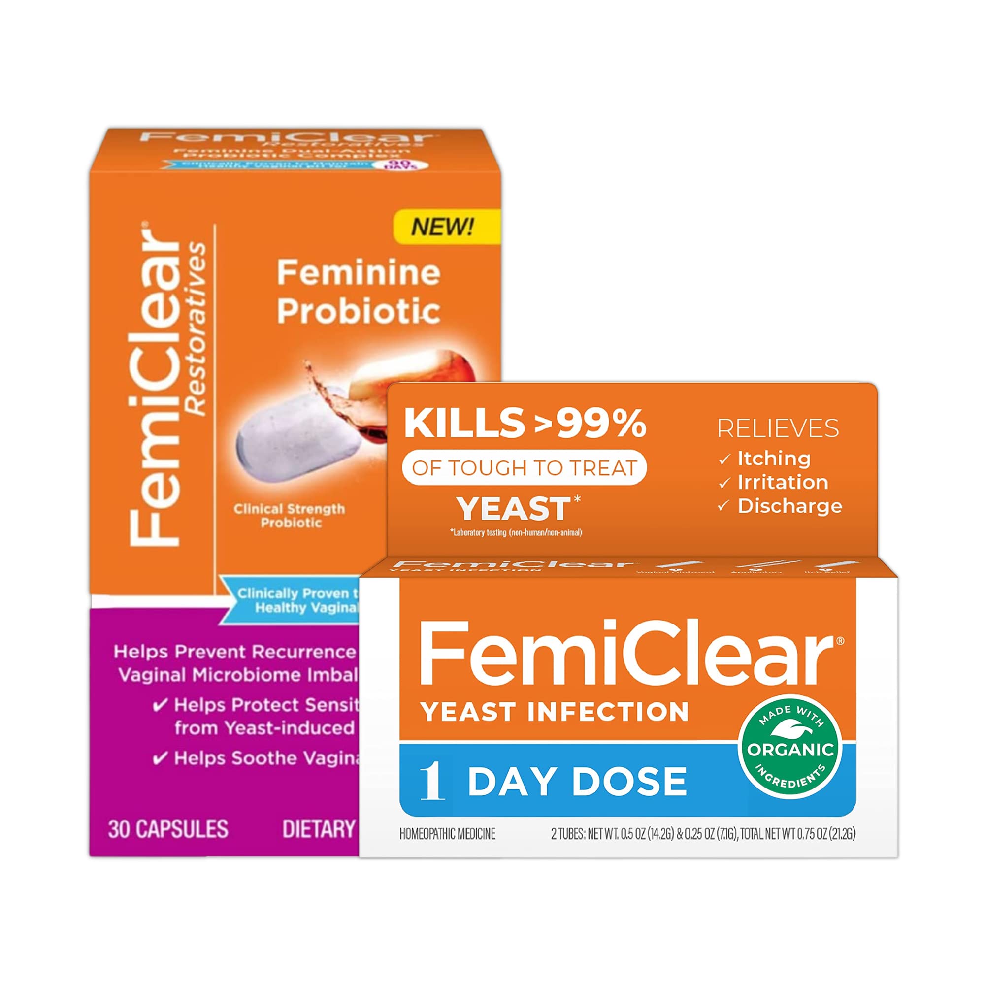 FemiClear 1-Day Dose Restoratives Complex Probiotic Bundle FemiClear Au supplements
