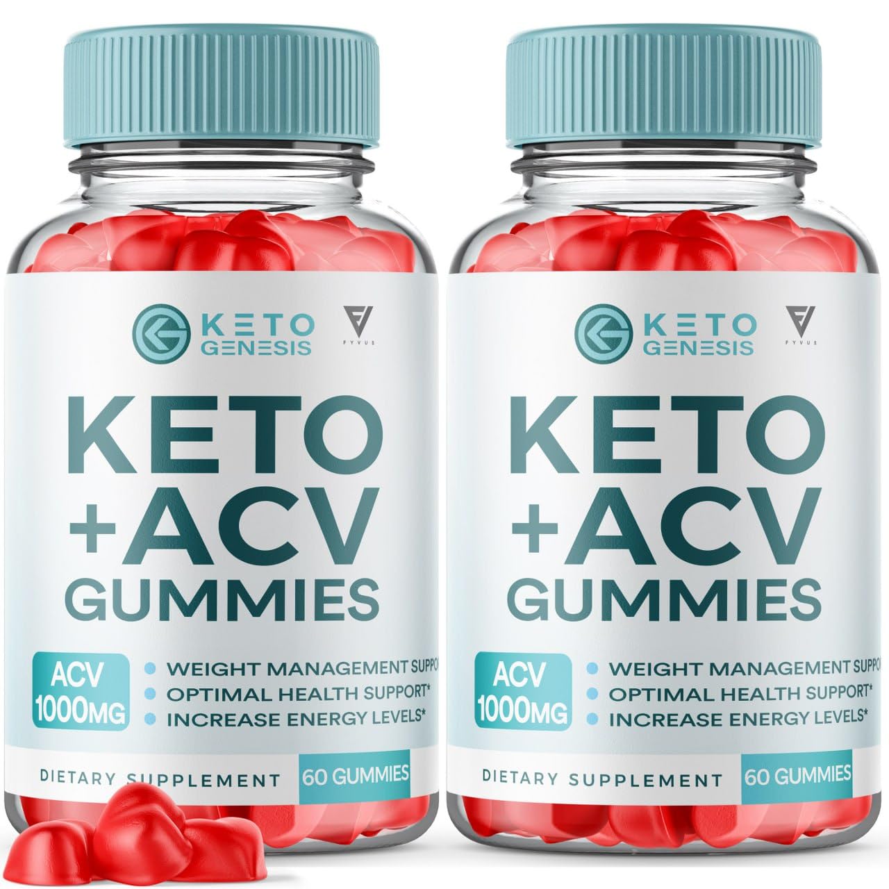 (2 Pack) Keto Genesis Keto ACV Gummies Advanced Weight Loss, Ketogenesis Keto Fyvus Au supplements
