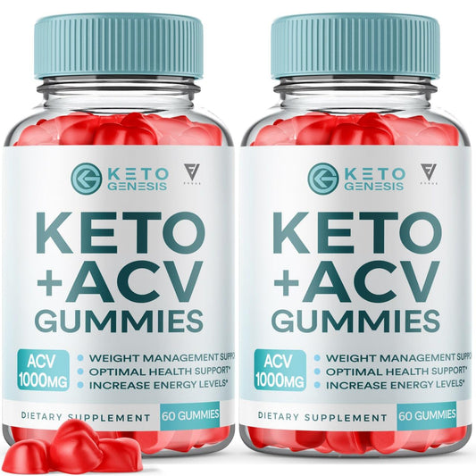 (2 Pack) Keto Genesis Keto ACV Gummies Advanced Weight Loss, Ketogenesis Keto FyvusUS supplements