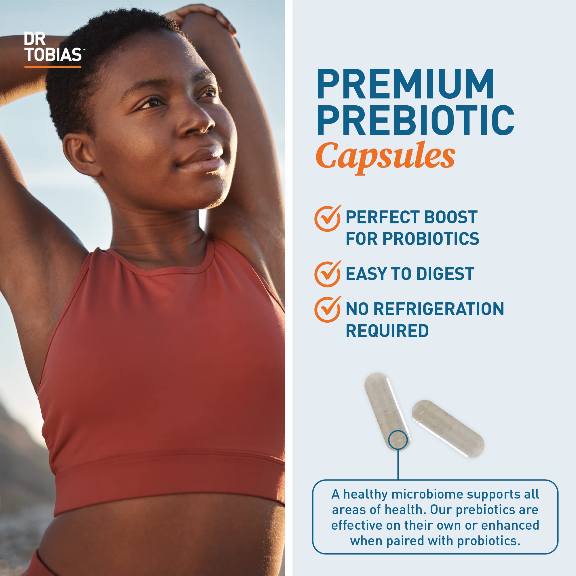 Dr. Tobias Prebiotics, Supports Digestion & Gut Health, Feed Good Probiotic Bacteria Dr. Tobias Au supplements