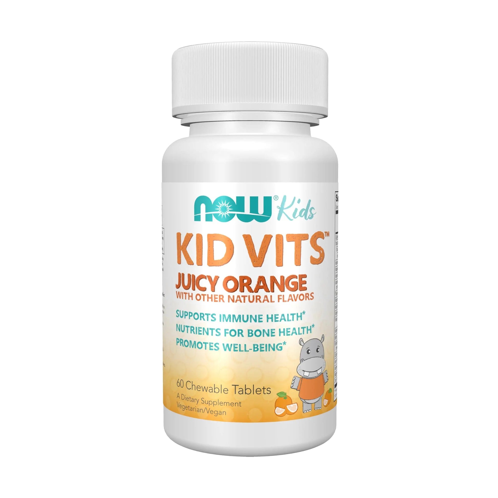 Now Kids Supplements, Kid Vits Multivitamin, Juicy Orange, 60 Chewable Tablets NOW Foods Au supplements