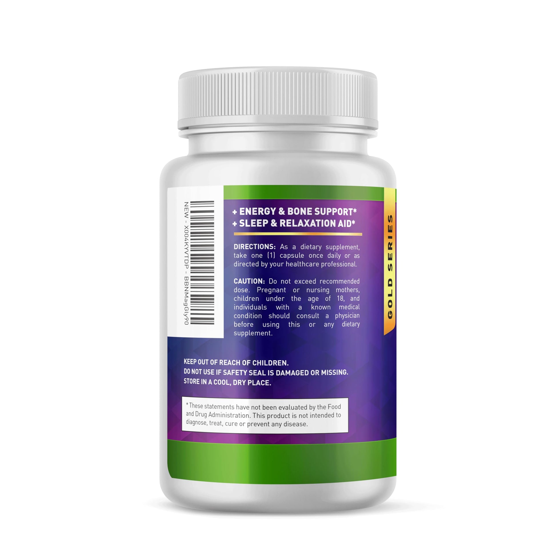 Built By Nature Magnesium Glycinate - Chelated for High Absorption – Supplement to Support Sleep, Muscle, Heart & Nerve Health - 120 mg Magnesium per Serving/Capsule - 90 Capsules Built by Nature Au supplements