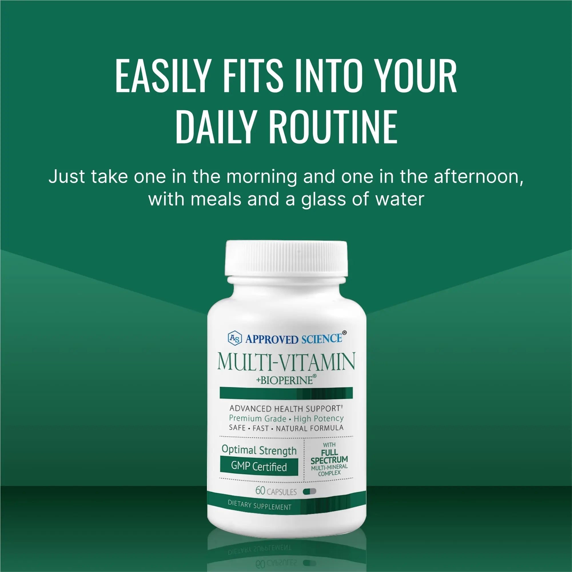 Approved Science Multi-Vitamin - with Full-Spectrum B-Vitamins, Green Tea, Lutein, Lycopene, Zeaxanthin, BioPerine Approved Science Au supplements