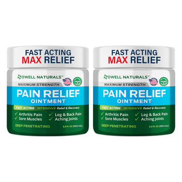 OWELL NATURALS Arthritis Pain Relief Ointment with Arnica & MSM – Deep Penetrating Joint & Muscle Therapy for Knee, Back, Sore Muscles, Legs, 3.5 oz (2 Pack) Owell Naturals Au supplements