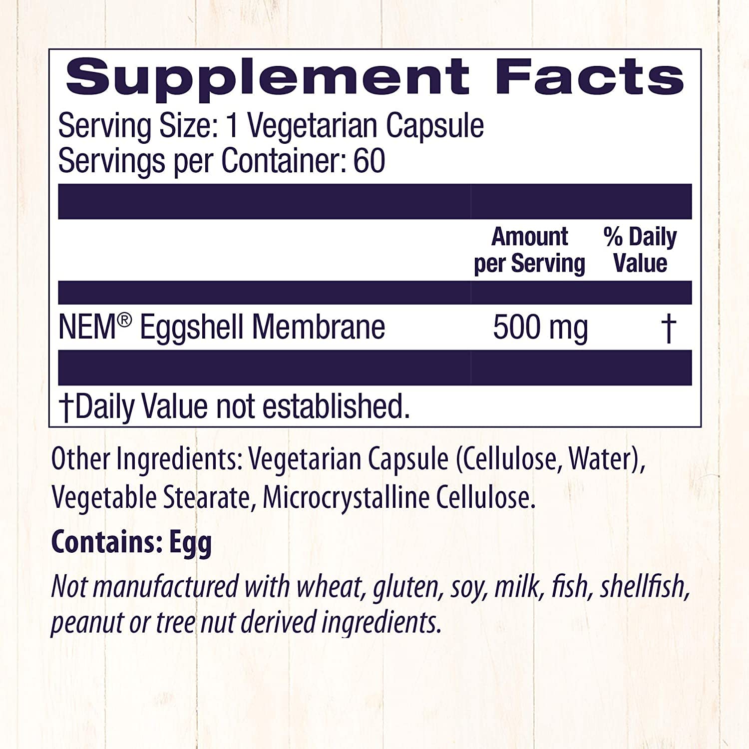 Healthy Origins Eggshell Membrane (NEM), 500 mg - Natural Collagen and Joint Support Healthy Origins Au supplements
