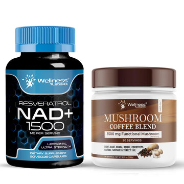WELLNESS LABSRX NAD+ Supplement Capsules 1500mg - Mushroom Coffee Blend | Bundle WELLNESS LABSRX Au supplements