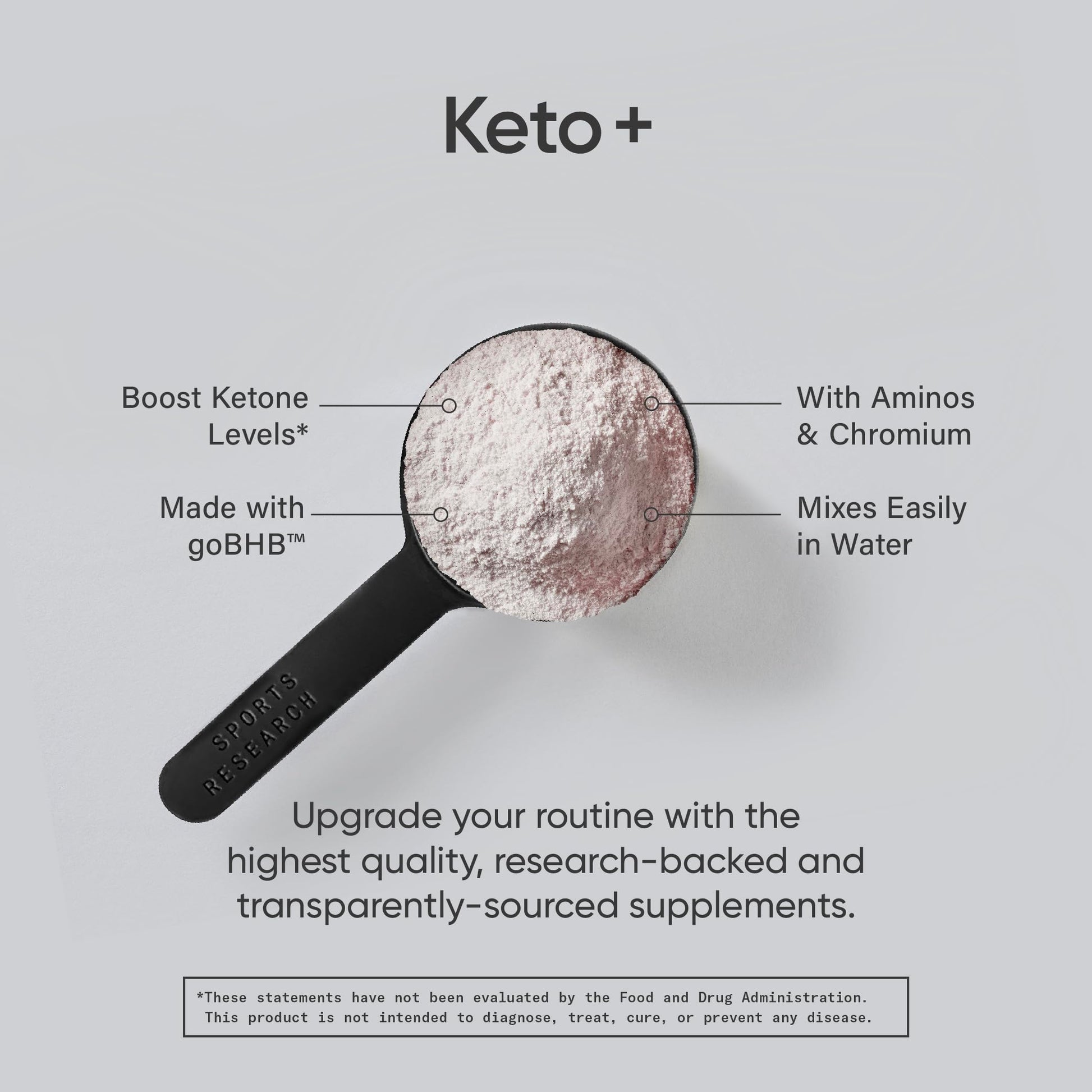 Sports Research Keto Plus Exogenous Ketones with goBHB - 30 Servings | Keto Electrolyte Sports Research Au supplements