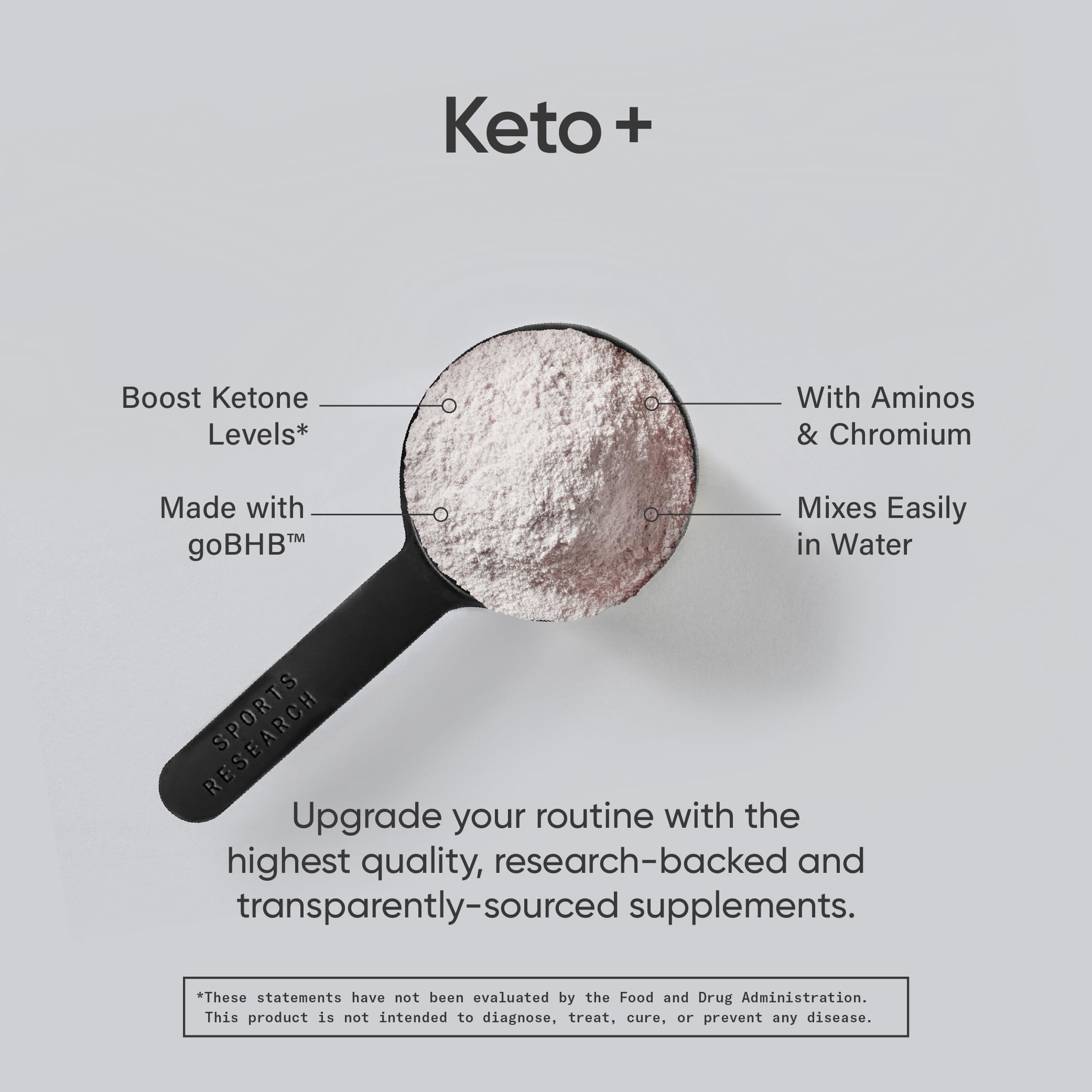 Sports Research Keto Plus Exogenous Ketones with goBHB - 30 Servings | Keto Electrolyte Sports Research Au supplements