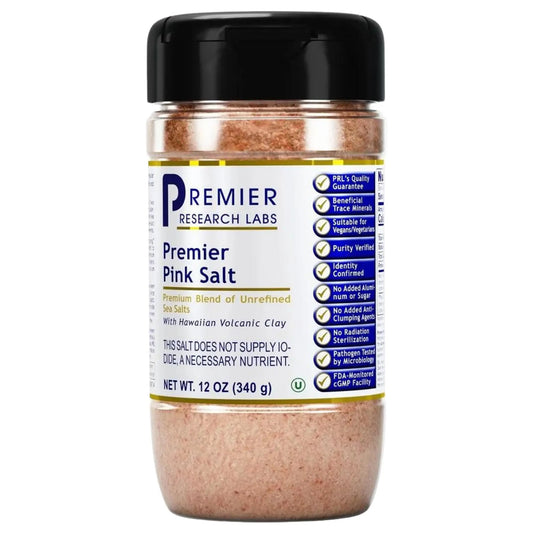 Premier Research Labs Pink Salt - Hawaiian Red Alaea Sea Salt Blend for Food, Cooking, and Eating - Flaky, Unrefined, and Additive-Free, 12 oz Premier Research LabsAU supplements
