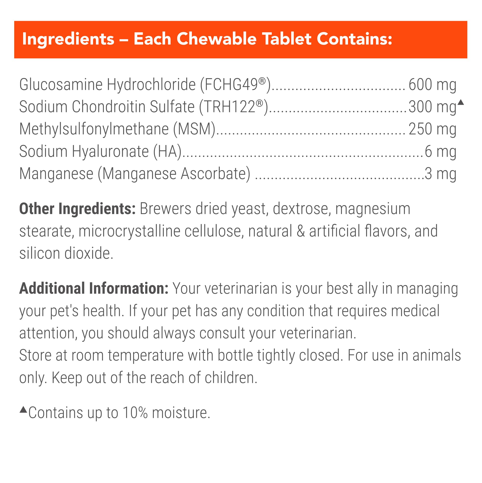 Nutramax Cosequin for Dogs Joint Health Supplement, Contains Glucosamine for Dogs, Plus Chondroitin, MSM and HA, Supports Healthy Joints, Chewable Tablets, 75 Count Nutramax Laboratories Au supplements