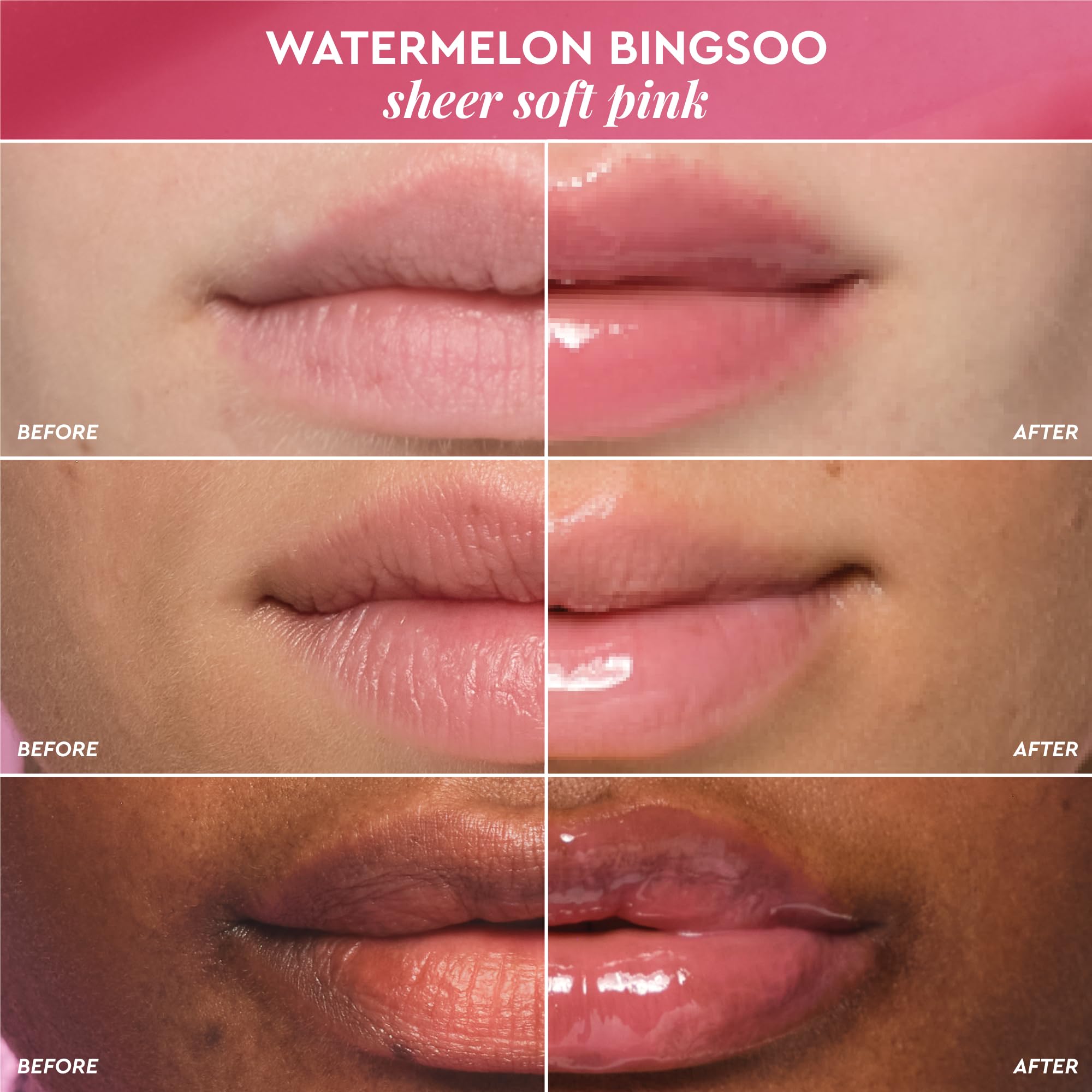 Glow Recipe Glass Balm Lip Treatment - 12Hr Hydrating Lip Balm & Moisturizer with Hyaluronic Acid to Smooth, Plump & Protect from Dryness - Sheer Soft Pink Tint, Watermelon Bingsoo (15 ml) Glow Recipe Au supplements