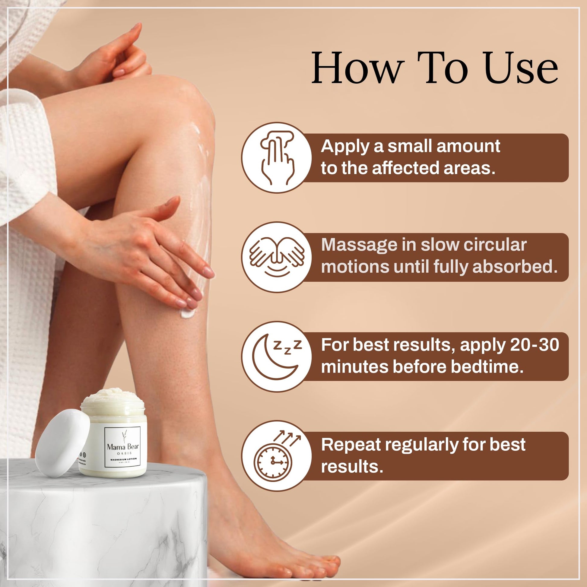 Mama Bear Oasis Lotion - Magnesium Cream - Lavender Magnesium Lotion for Foot, Hands, Legs, Toes Includes Arnica, Vitamin B6, Aloe Vera, MSM (Pack of 2) Mama Bear Oasis Au supplements