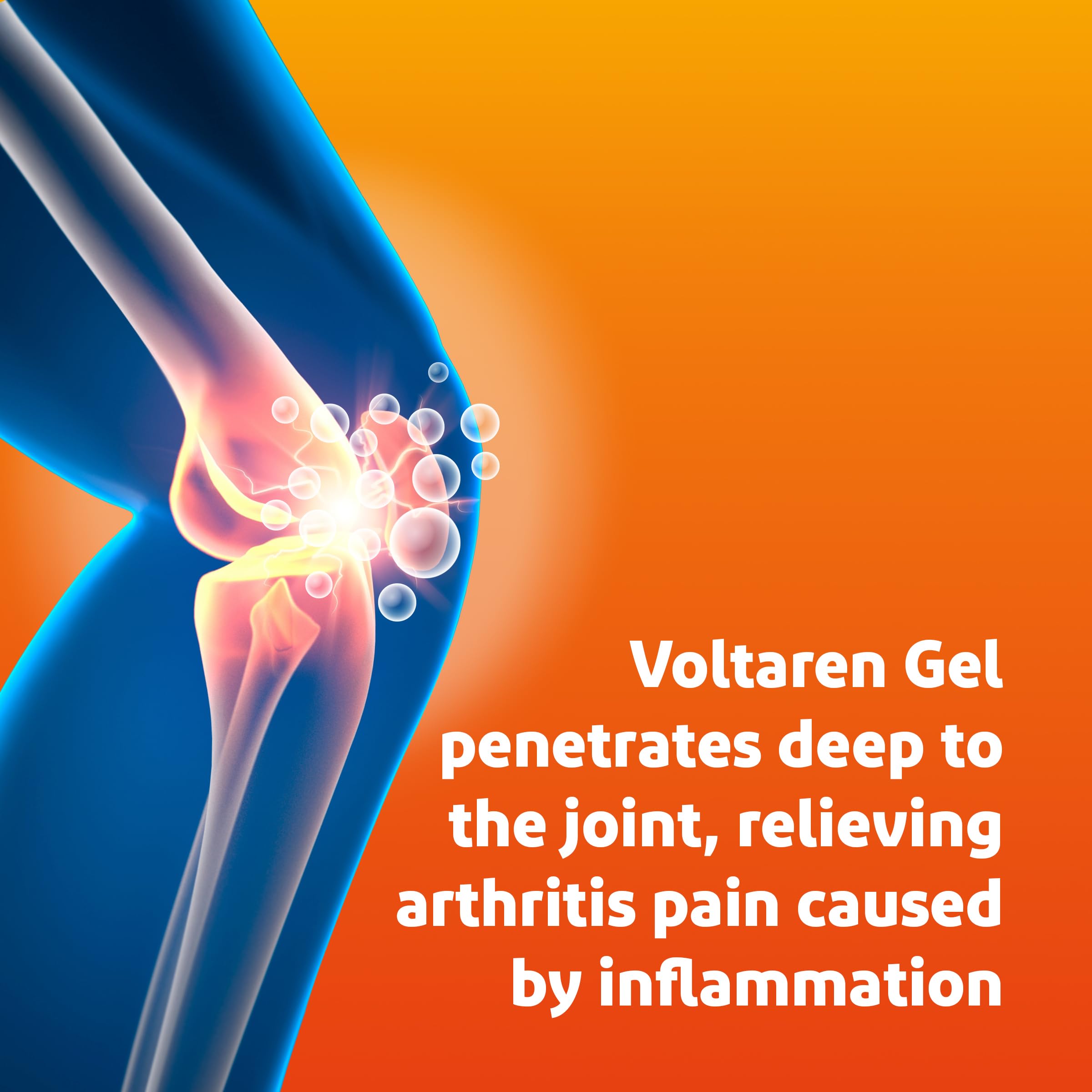 Voltaren Arthritis Pain Gel for Powerful Topical Arthritis Pain Relief with Diclofenac - NEW Easy Open Cap - 100 g Tube And 20 g Travel Size Tube Voltaren Au supplements