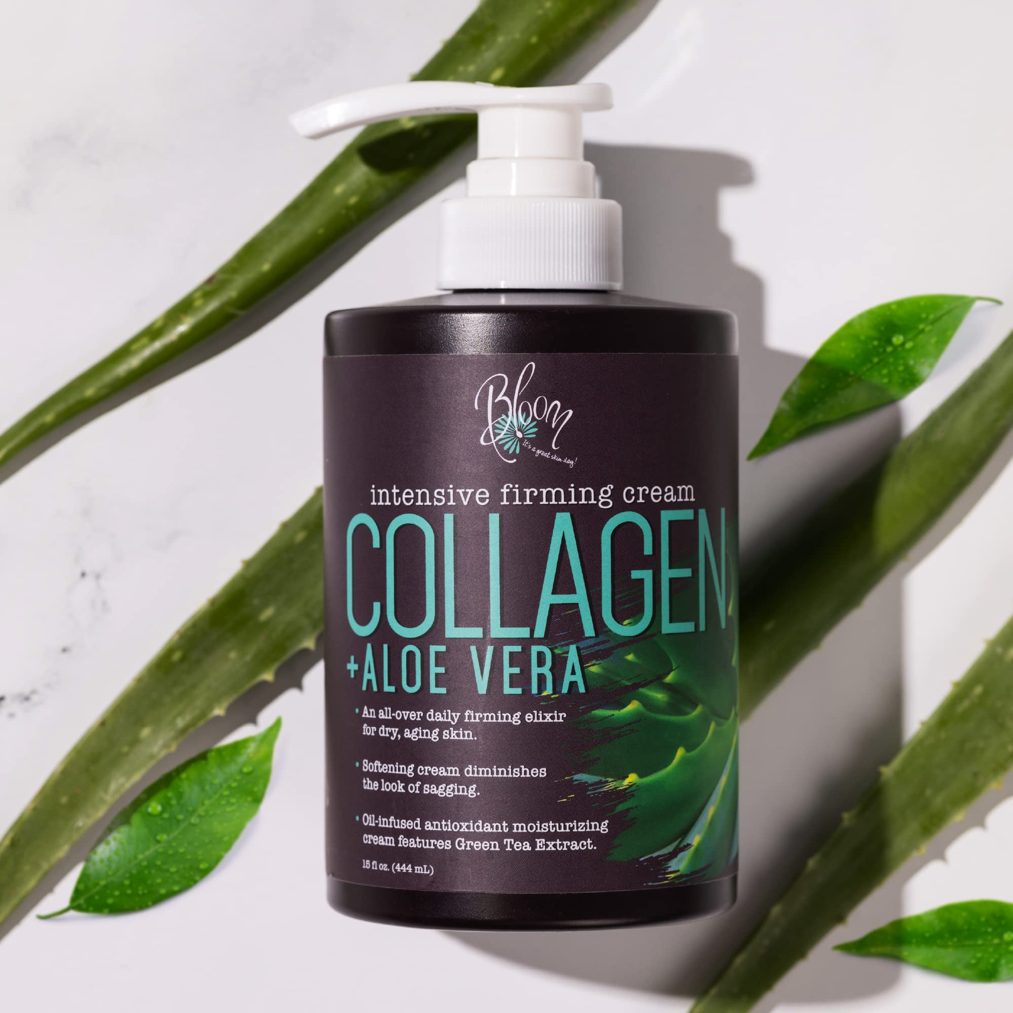 BLOOM Collagen Cream + Aloe Vera Moisturizer Body Lotion & Face Cream | Dry Skin BLOOM IT'S A GREAT SKIN DAY! Au supplements