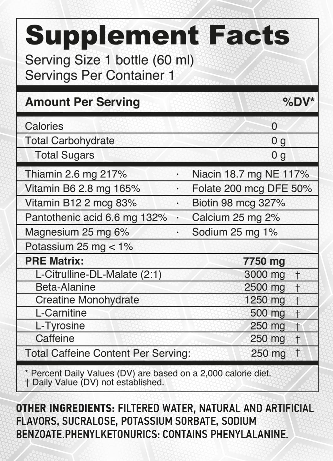 HARDLABZ PRE – Extra Strength Liquid Pre-Workout Energy Shot with Caffeine (250 mg) HARDLABZ Au supplements