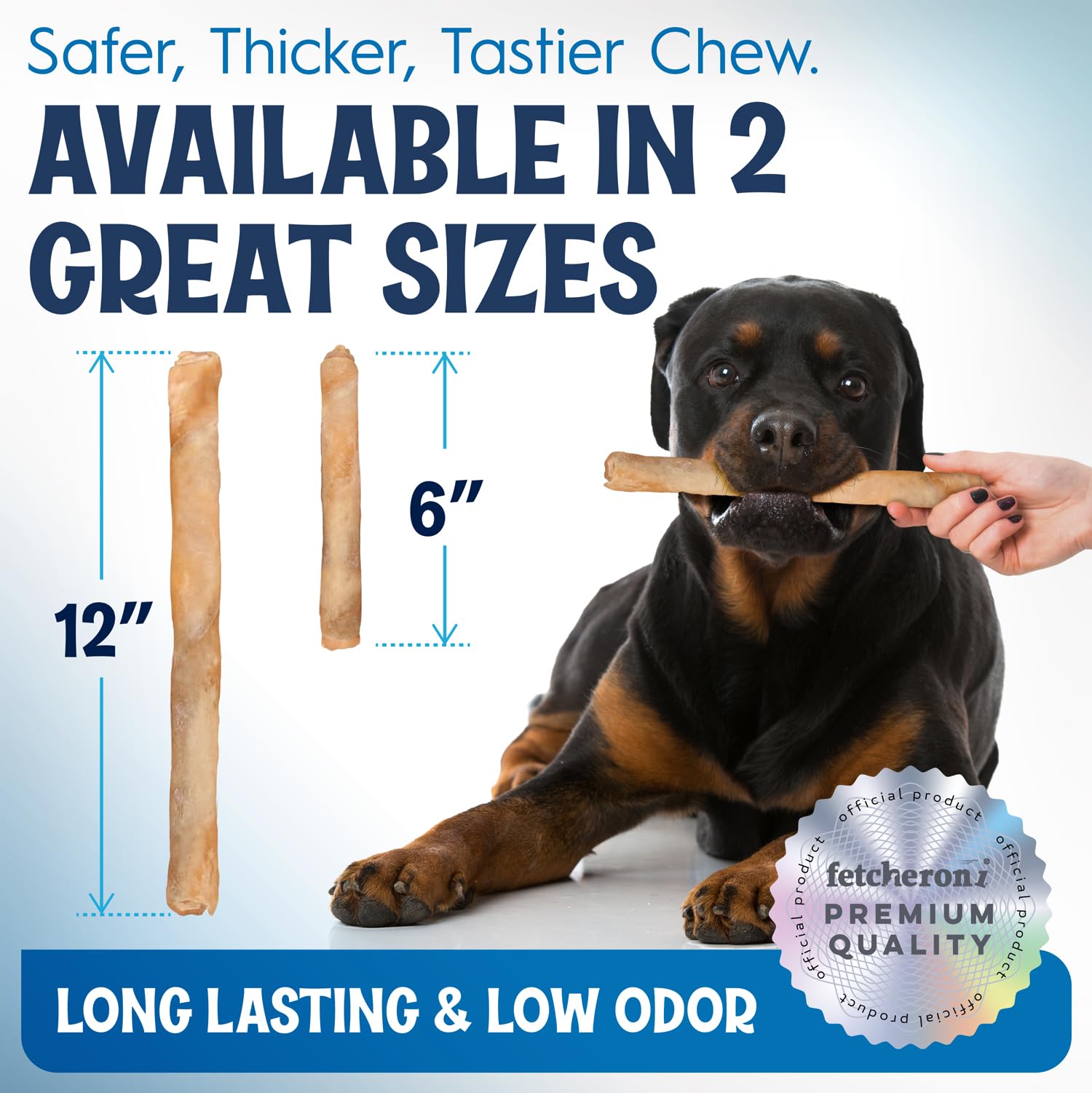 FETCHERONI 6" Collagen Sticks for Dogs – Low Odor Long-Lasting Bully Stick & Rawhide Alternative, Single Ingredient Beef Bone, High Protein Dental Treat, Vet Approved, Improves Joint Health – 5 Pack FETCHERONI Au supplements