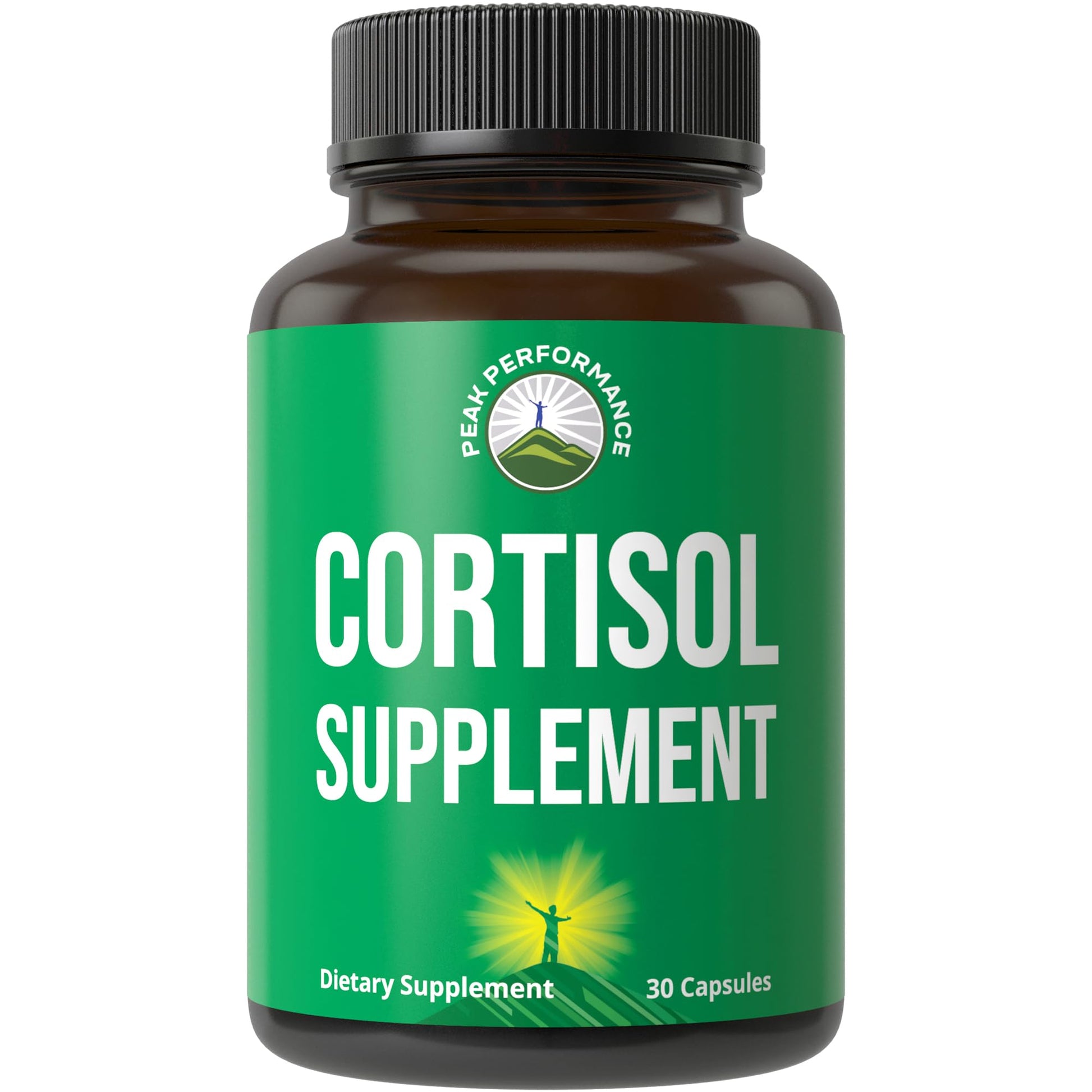 5-in-1 Cortisol Supplement for Women & Men. Lower High Cortisol with Ashwagandha, Rhodiola Rosea, L-Theanine, Phosphatidylserine, Magnolia Bark. Calm Relaxation, Balanced Energy, Vegan Supplements Peak Performance Au supplements