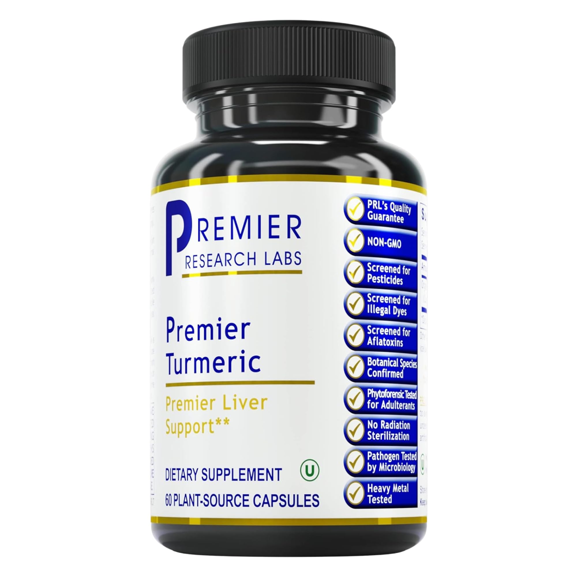 Premier Research Labs Premier Turmeric Capsules - Turmeric Curcumin Supplement, Liver Support, 500 mg of Curcuma Per Capsule - 60 Vegetarian Capsules Premier Research Labs Au supplements