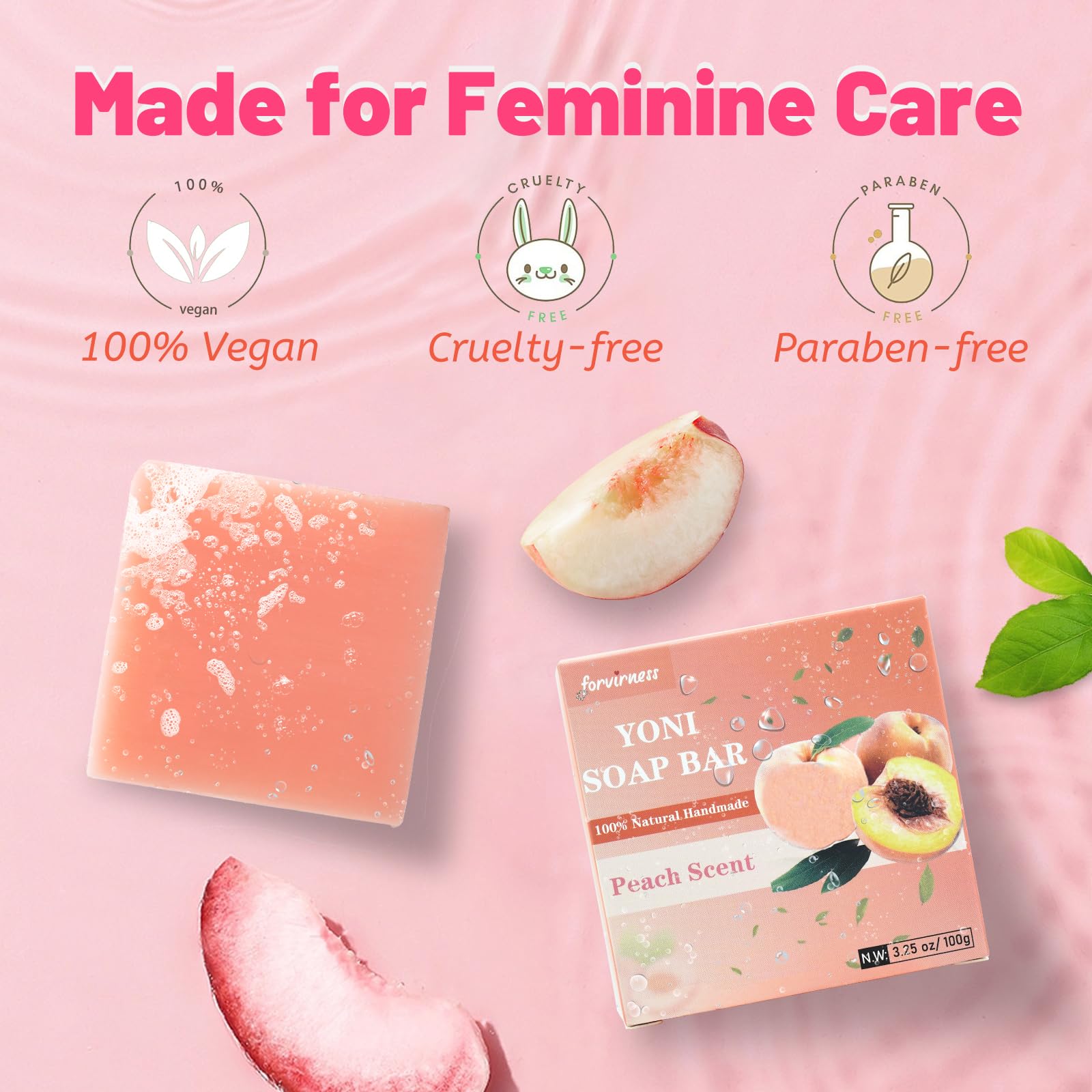 Yoni Wash Yoni Oil Yoni Bar Soap for Women ph Balance, Feminine Wash for Women Remove Odor forvirness Au supplements
