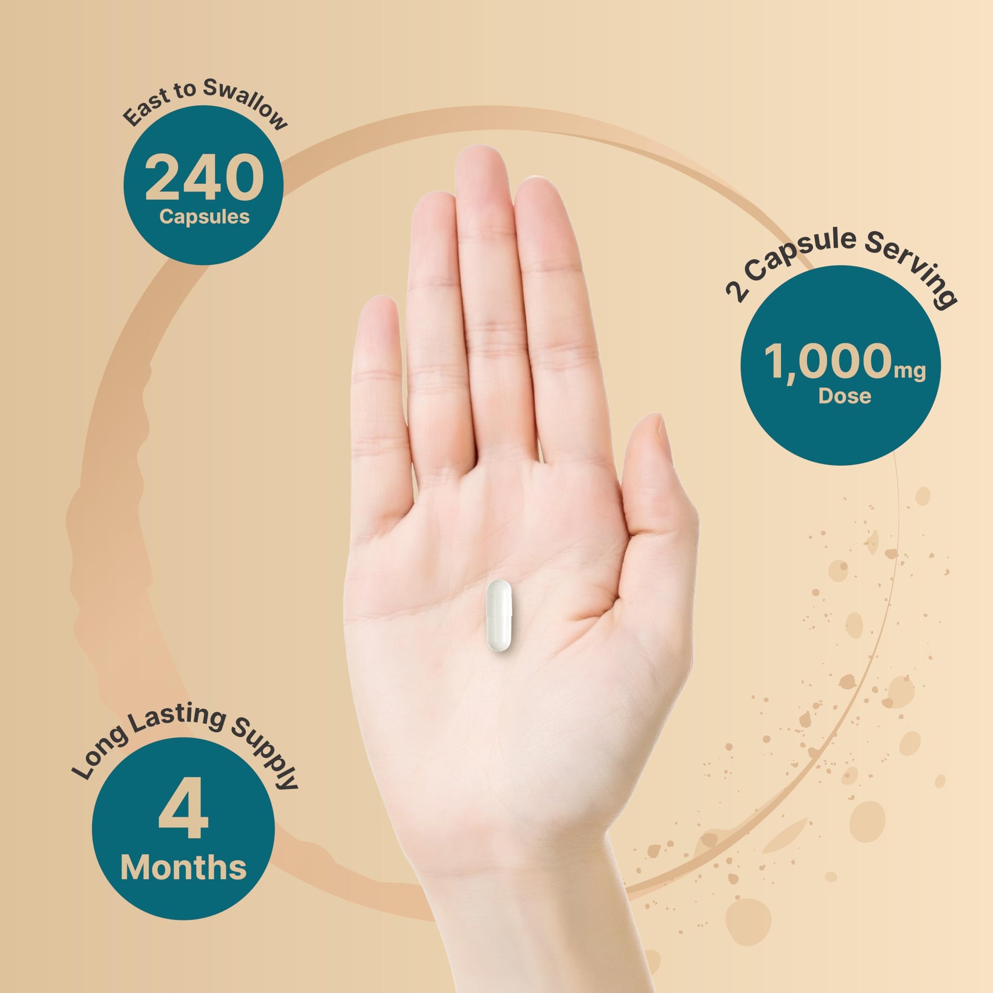NatureBell Magnesium Glycinate Supplement 1,000mg | 500mg Per Capsule, 240 Pills NatureBell Au supplements
