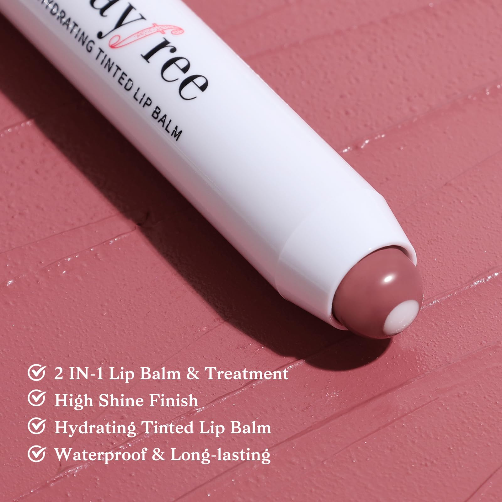 bayfree Tinted Lip Balm Plumper, Glossy, Pump Lips, Lightweight, Moisturize & Tint with Jojoba Seed Oil, Vegan Lipbalm Lip Care, Vintage Violet bayfree Au supplements