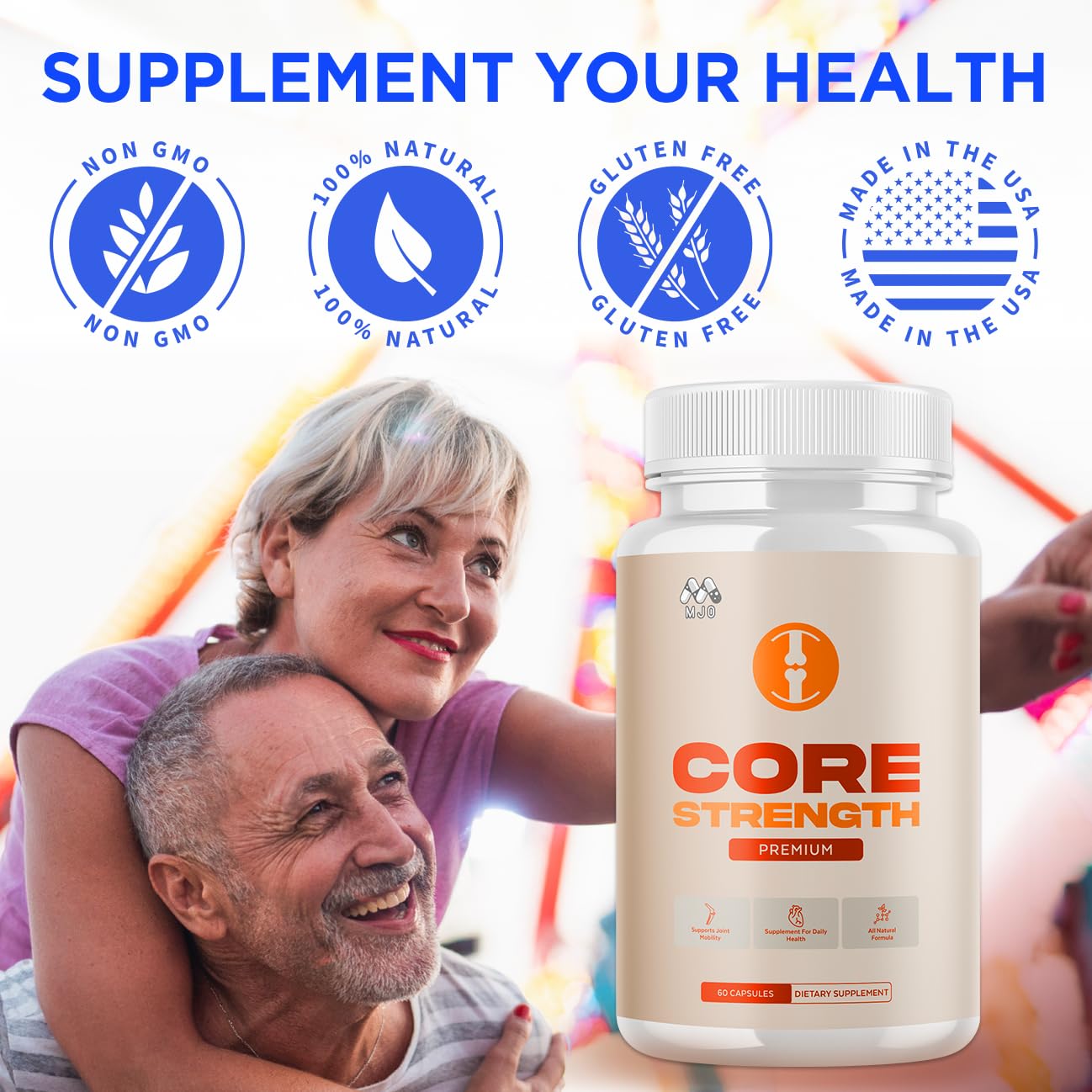 (2 Pack) Core Strength Supplement for Joint Support, Official Core Strength Joint Pills with All Natural Ingredients, Advanced Health & Wellness Support with Max Strength Multivitamins (120 Capsules) MJO Au supplements