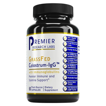 Premier Research Labs Colostrum-IgG - Colostrum Supplement, Bovine Colostrum for Humans, Cow Colostrum for Immune Health, Superfood with Lactoferrin, Amino Acids, Nucleotides - 60 Capsules Premier Research Labs Au supplements
