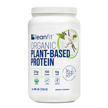 LeanFit Organic Plant-Based Protein, Natural Vanilla Flavor, 21g Vegan Protein, 19 Servings LeanFit Au supplements