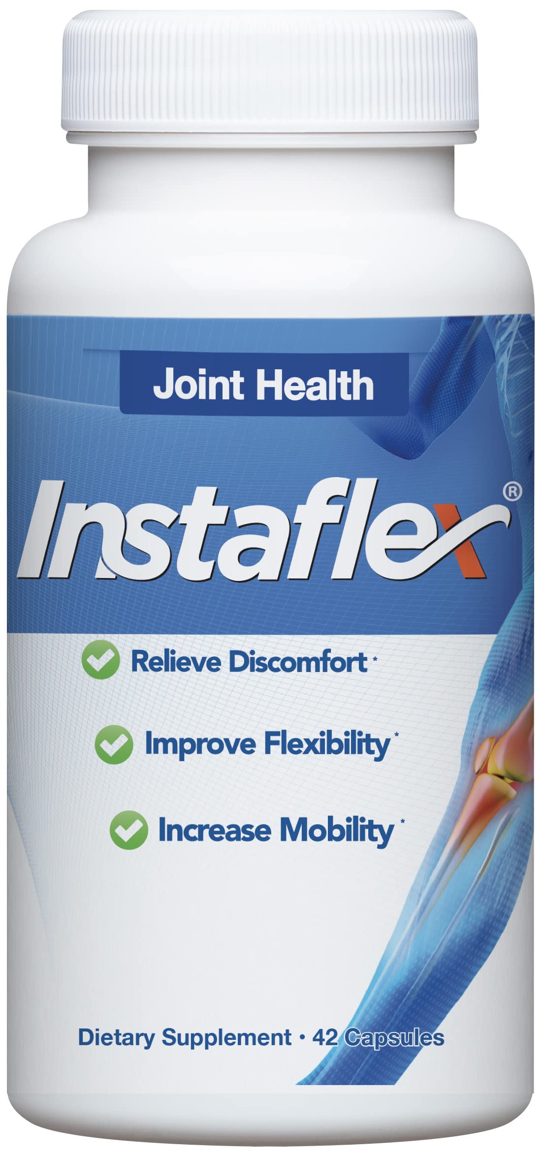 Instaflex Joint Support Supplement for Men and Women - Glucosamine, MSM, White Willow, Turmeric, Ginger, Cayenne, Hyaluronic Acid - 42 Capsules Instaflex Au supplements