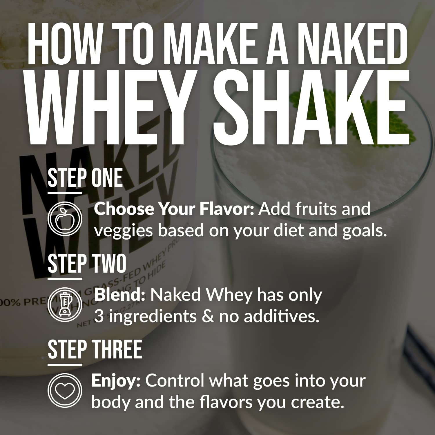 NAKED Nutrition Whey Vanilla Protein - All Natural Grass Fed Whey Protein Powder NAKED Au supplements