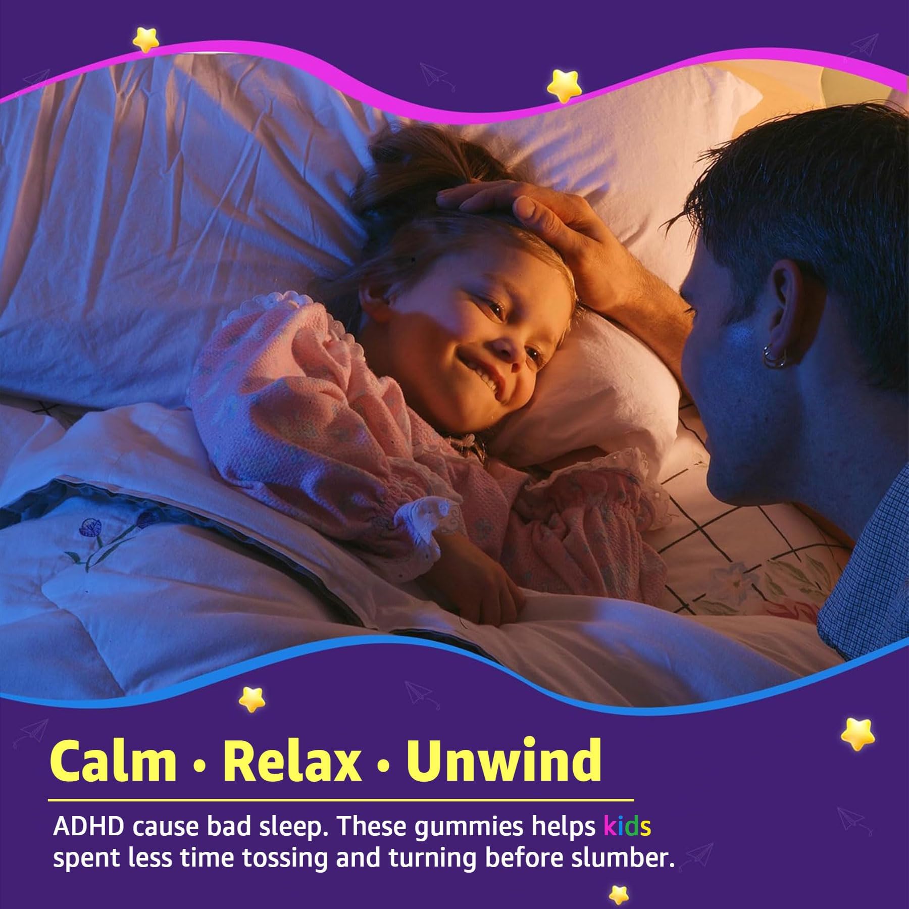 Kids Sleep Gummies - Magnesium Glycinate Gummies, Melatonin Free Sleep Aid | Magnesium, Calcium, D3, B6, L Theanine | Kid Melatonin Alternative for Restful Sleep (Pack of 1) LILICARE Au supplements