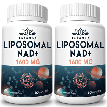 Fabamax 1600 mg Liposomal NAD Supplement, 98% Pure NAD+ Supplement, Superior Absorption, Alternative to Nicotinamide Riboside or NADH to Boost NAD+ for Aging Defense, Energy, Longevity, 120 Softgels Fabamax Au supplements