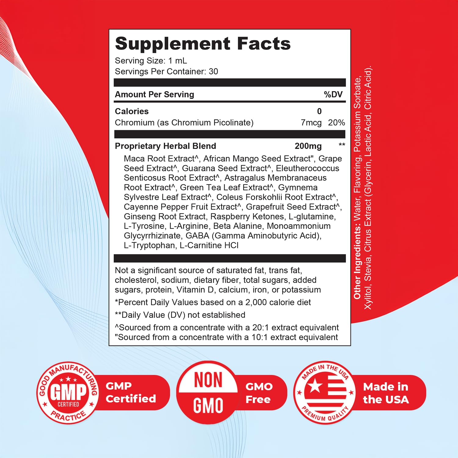 Nature’s NutriWave Free Sugar Pro – Natural Daily Wellness Drops with Chromium & Herbal Blend | Non-GMO | Easy to Use | Made in USA | 30 mL Liquid Supplement, 2 Month Supply Nature’s NutriWave Au supplements