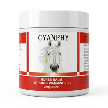 CYANPHY 250g Unisex Adult Extra Strong Horse Balm Joint Massage Cream with Fresh Scent for Muscle & Joint Massage Body for Warming Massage Gel for Hands, Feet, Legs, Knees, Waist for People CYANPHY Au supplements