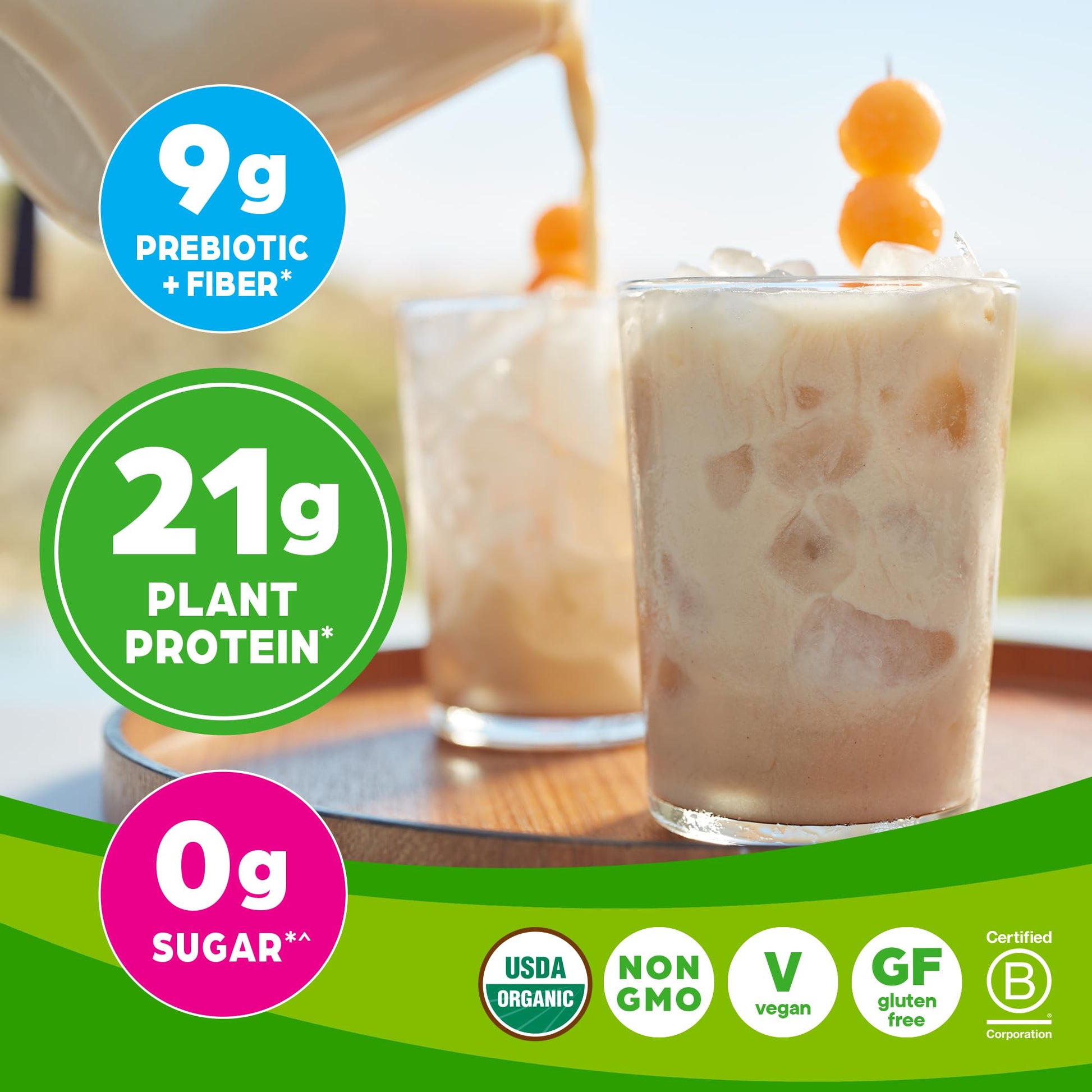 Orgain Organic Vegan Protein Powder, Horchata - 21g of Plant Based Protein, Low Net Orgain Au supplements