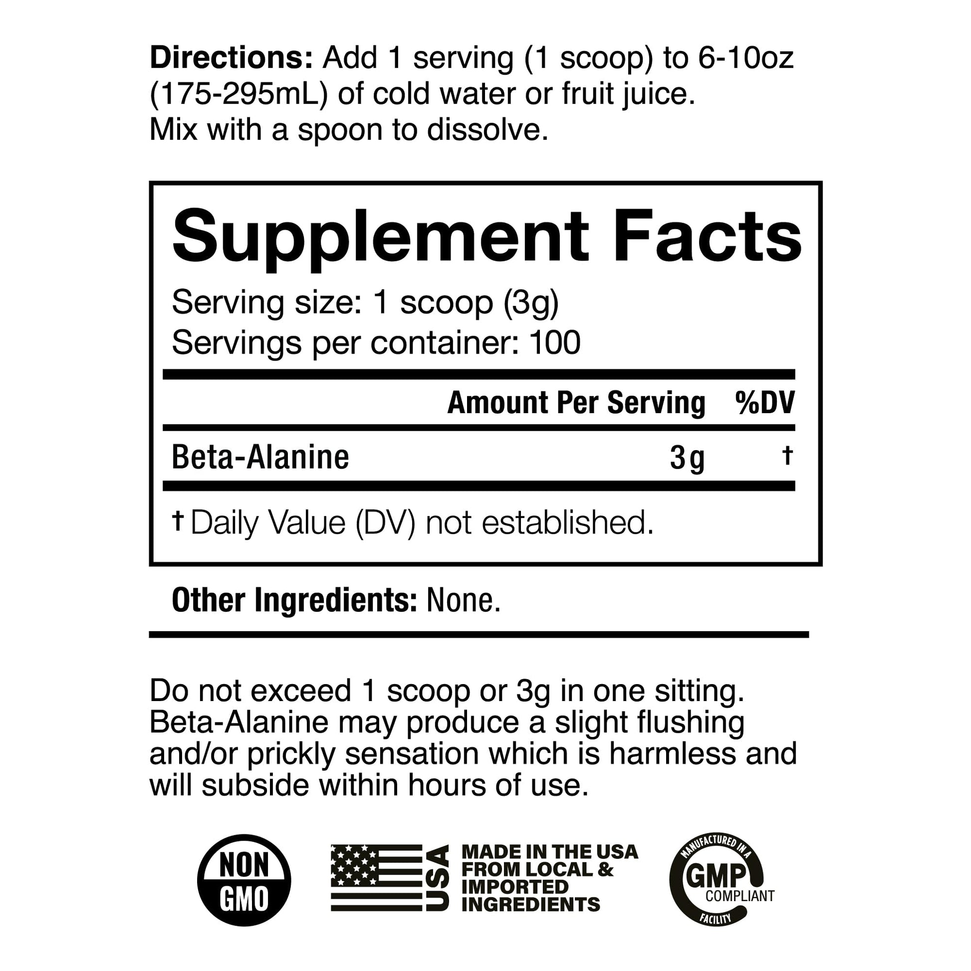 JNX SPORTS The Curse! Beta Alanine Powder - Unflavored, 100 Servings, 3g per Serving JNX SPORTS Au supplements