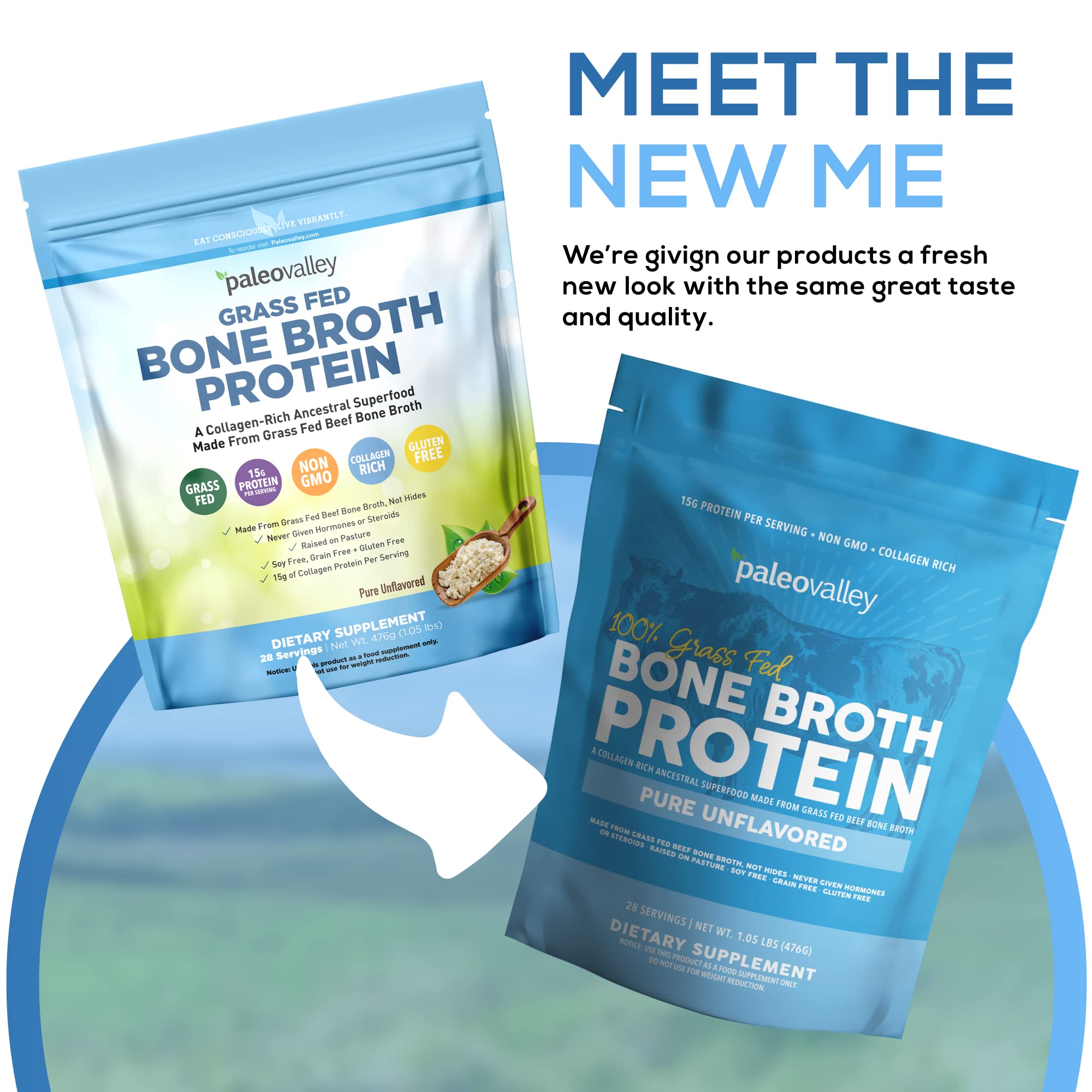 Paleovalley 100% Grass Fed Beef Bone Broth Protein Powder - Rich in Collagen Peptides Paleovalley Au supplements