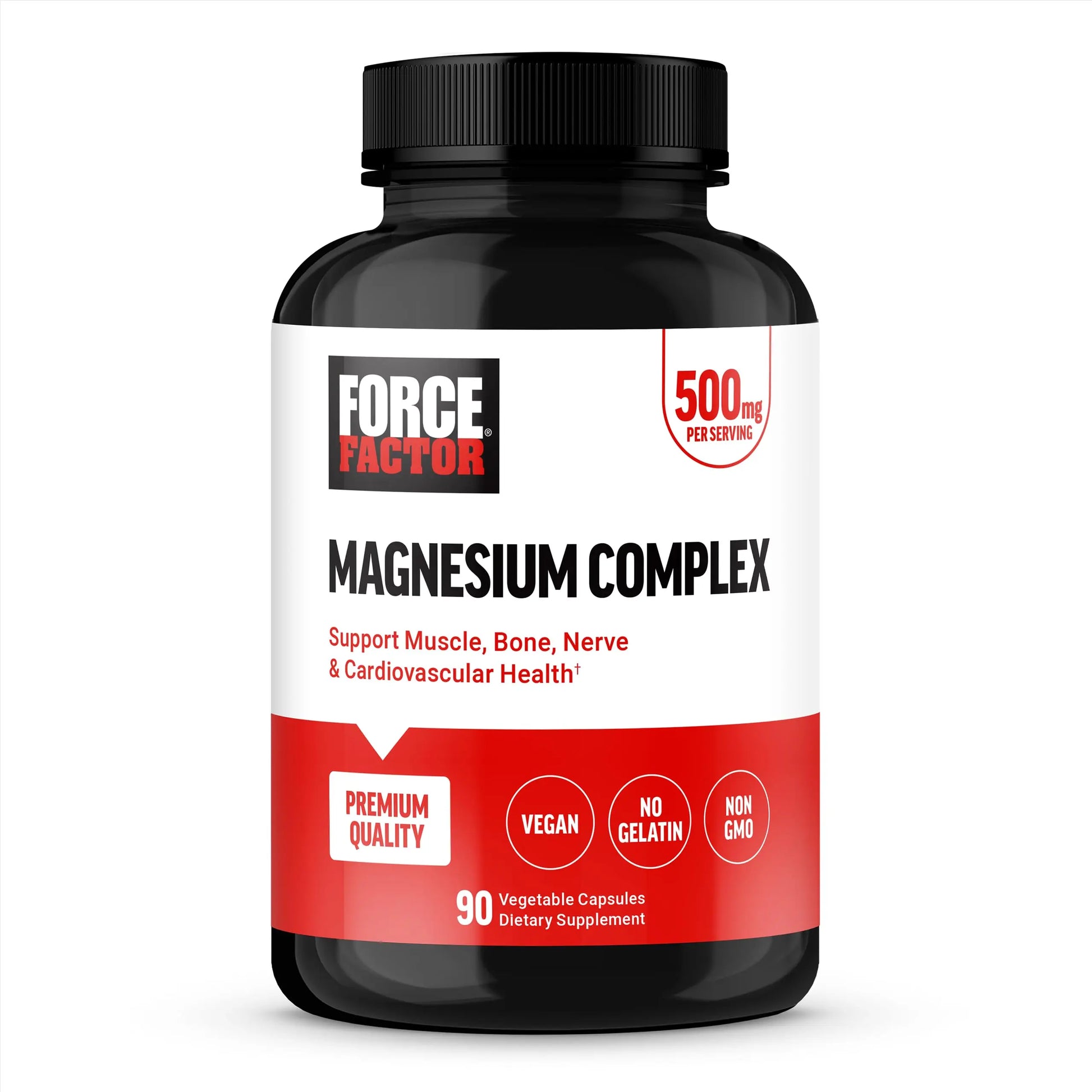 Force Factor Magnesium Complex Supplement to Support Muscles, Bones, Nerves, and Cardiovascular Health, Magnesium Glycinate, Magnesium Citrate, and Magnesium Oxide, Vegan, Non-GMO, 90 Capsules Force Factor Au supplements
